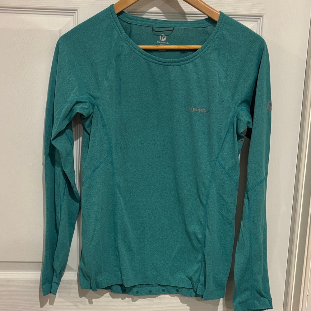 Merrell Women's Teal Long-Sleeve Active Top